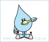 Turn off tap when cleaning teeth