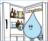 Keep cool water in the fridge